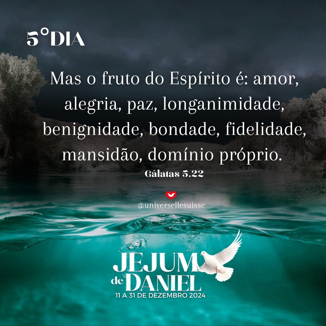 Nova vida através do fruto do Espírito - 5° dia